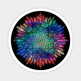 Rainbow Mandala Magnet